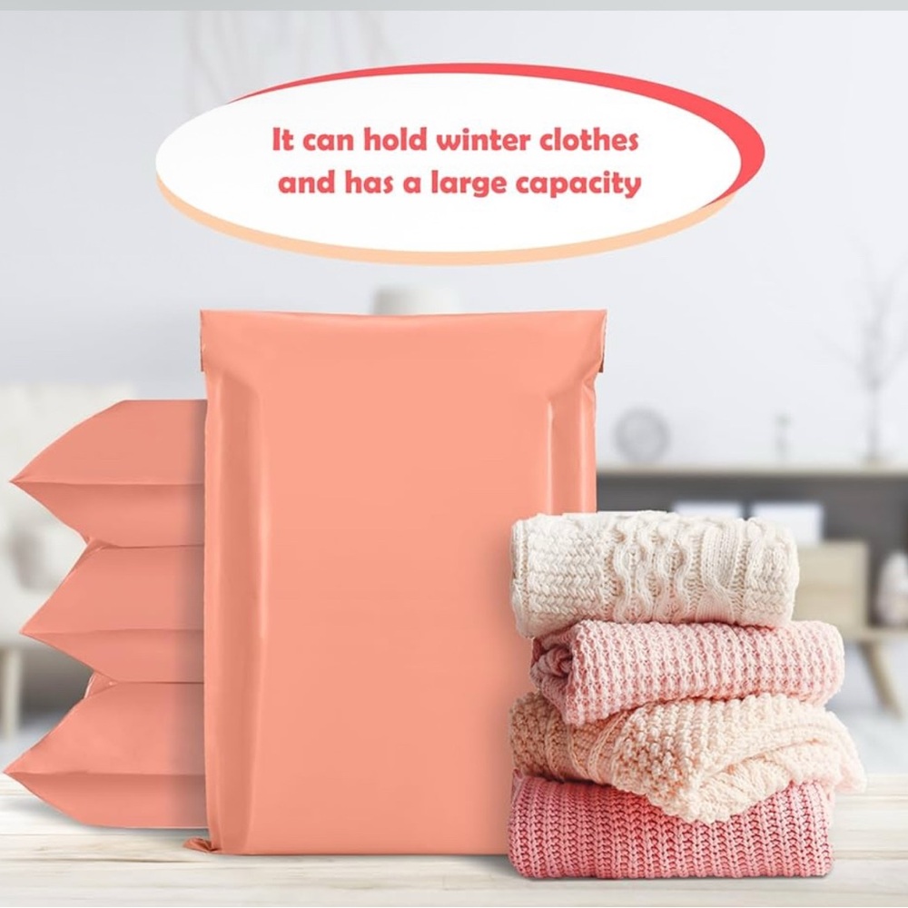 10 Poly Mailers 19 x 24 inch Peach NIP - Picture 6 of 6
